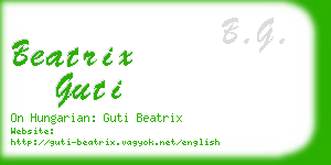 beatrix guti business card